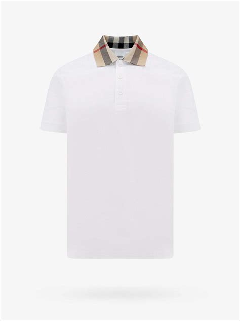 burberry whtie polo|burberry white polo shirt men's.